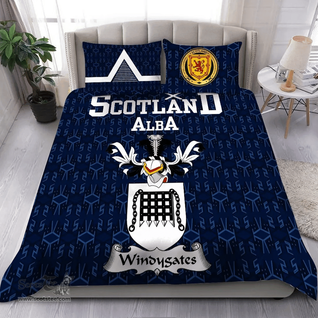Scottish Windygates Family Crest Tartan Bedding Set Scottish Home Duvet Covers 1991 Style