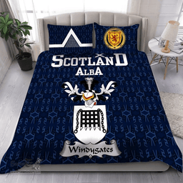 Scottish Windygates Family Crest Tartan Bedding Set Scottish Home Duvet Covers 1991 Style