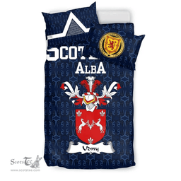 Scottish Udny Family Crest Tartan Bedding Set Scottish Home Duvet Covers 1991 Style