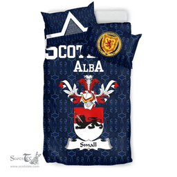 Scottish Small Family Crest Tartan Bedding Set Scottish Home Duvet Covers 1991 Style