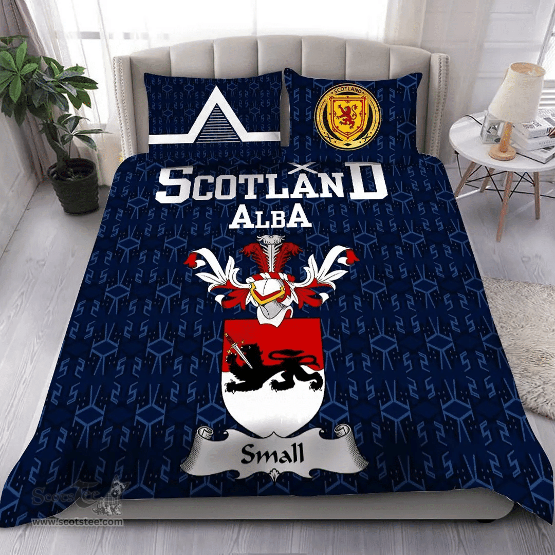 Scottish Small Family Crest Tartan Bedding Set Scottish Home Duvet Covers 1991 Style