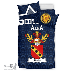 Scottish Sheild Family Crest Tartan Bedding Set Scottish Home Duvet Covers 1991 Style