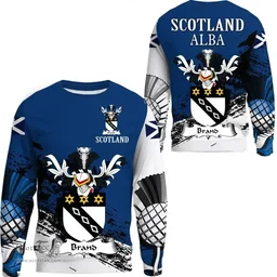 Scottish Brand Clan Scottish Family Crest Scotland Alba Thistle Sweatshirt