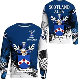 Scottish Blackadder Clan Scottish Family Crest Scotland Alba Thistle Sweatshirt