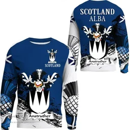 Scottish Anstruther Clan Scottish Family Crest Scotland Alba Thistle Sweatshirt