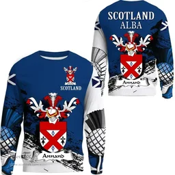 Scottish Annand Clan Scottish Family Crest Scotland Alba Thistle Sweatshirt