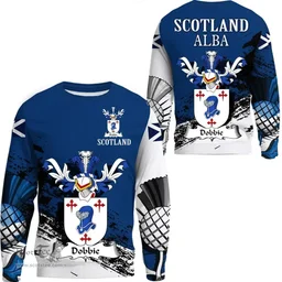 Scottish Dobbie Clan Scottish Family Crest Scotland Alba Thistle Sweatshirt