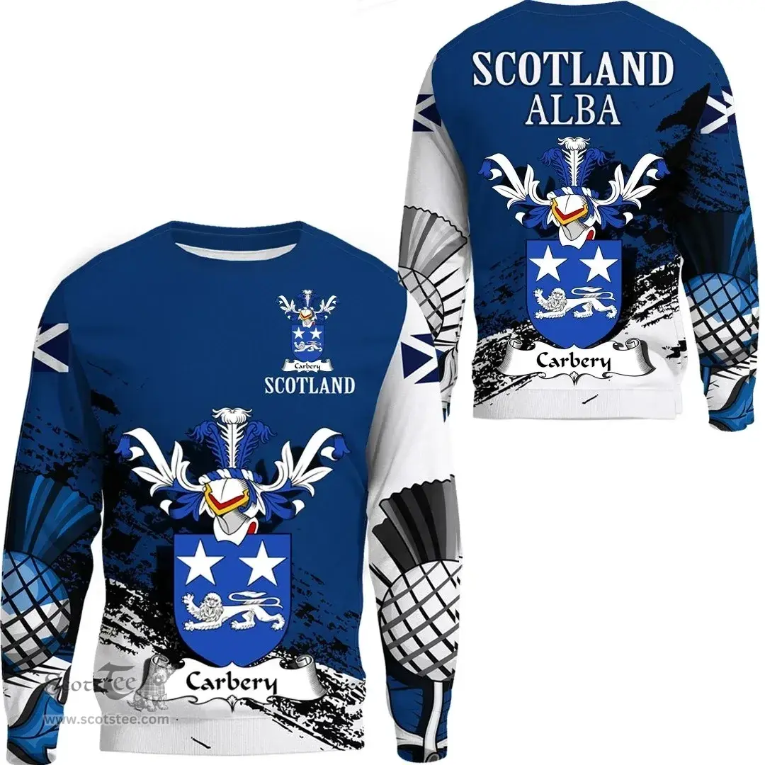 Scottish Carbery Clan Scottish Family Crest Scotland Alba Thistle Sweatshirt