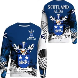 Scottish Carbery Clan Scottish Family Crest Scotland Alba Thistle Sweatshirt