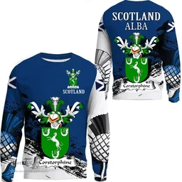 Scottish Corstorphine Clan Scottish Family Crest Scotland Alba Thistle Sweatshirt