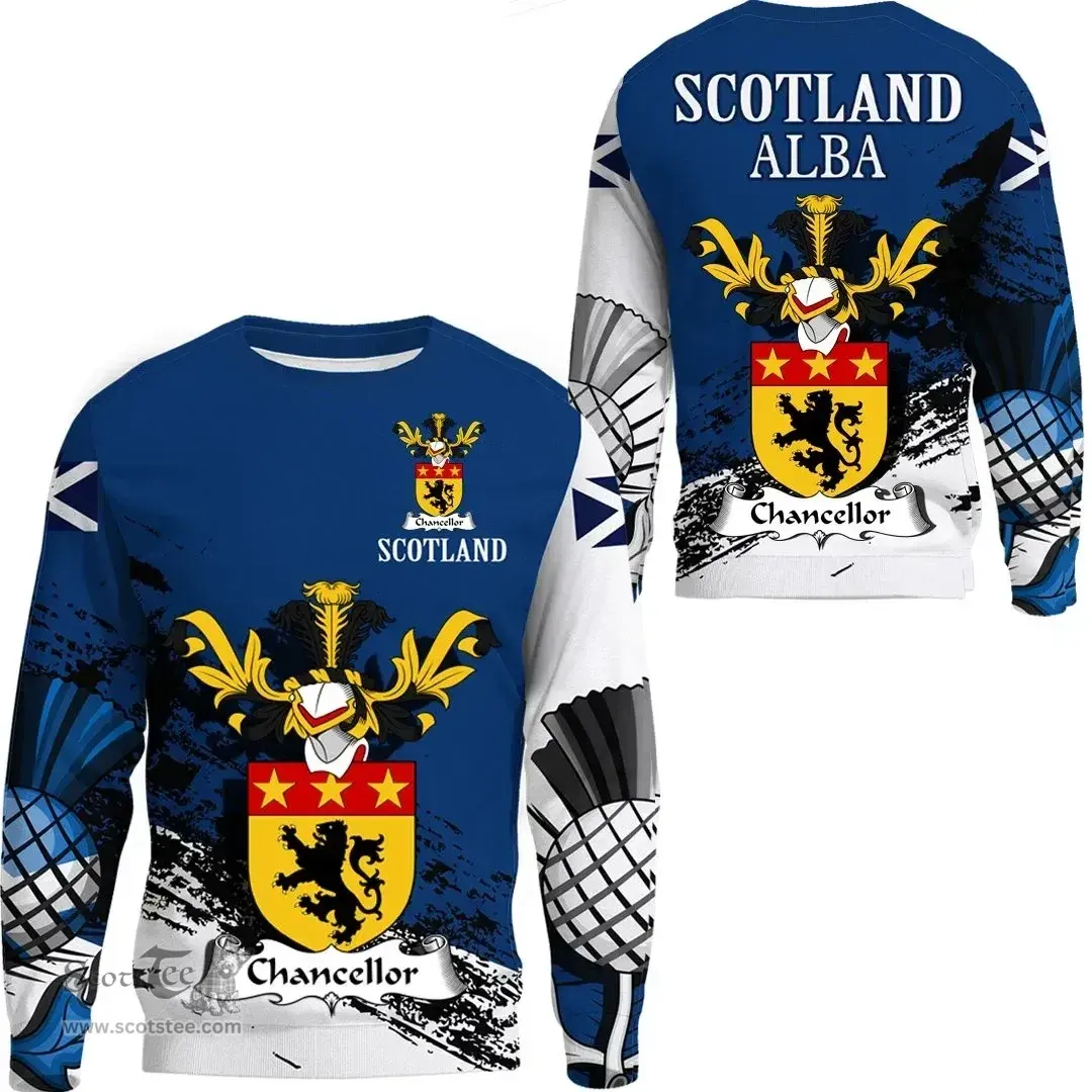Scottish Chancellor Clan Scottish Family Crest Scotland Alba Thistle Sweatshirt
