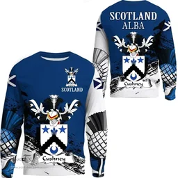 Scottish Cushney Clan Scottish Family Crest Scotland Alba Thistle Sweatshirt