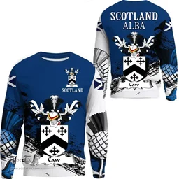 Scottish Caw Clan Scottish Family Crest Scotland Alba Thistle Sweatshirt