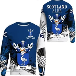 Scottish Fithie Clan Scottish Family Crest Scotland Alba Thistle Sweatshirt