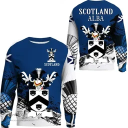Scottish Lee Clan Scottish Family Crest Scotland Alba Thistle Sweatshirt