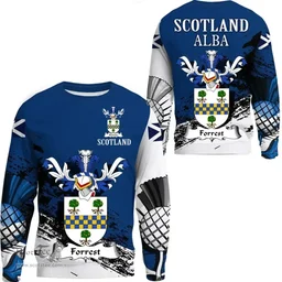 Scottish Forrest Clan Scottish Family Crest Scotland Alba Thistle Sweatshirt