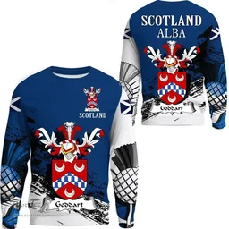 Scottish Goddart Clan Scottish Family Crest Scotland Alba Thistle Sweatshirt