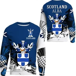 Scottish Heys Clan Scottish Family Crest Scotland Alba Thistle Sweatshirt