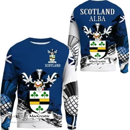 Scottish MacCreadie Clan Scottish Family Crest Scotland Alba Thistle Sweatshirt