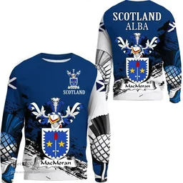 Scottish MacMoran Clan Scottish Family Crest Scotland Alba Thistle Sweatshirt