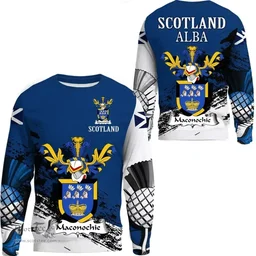 Scottish Maconochie Clan Scottish Family Crest Scotland Alba Thistle Sweatshirt