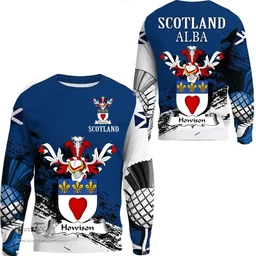 Scottish Howison or Howlison Clan Scottish Family Crest Scotland Alba Thistle Sweatshirt