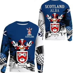 Scottish Kennedy Clan Scottish Family Crest Scotland Alba Thistle Sweatshirt
