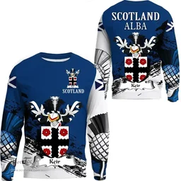 Scottish Keir Clan Scottish Family Crest Scotland Alba Thistle Sweatshirt