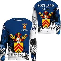 Scottish MacLaren Clan Scottish Family Crest Scotland Alba Thistle Sweatshirt