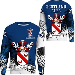Scottish Hummell Clan Scottish Family Crest Scotland Alba Thistle Sweatshirt