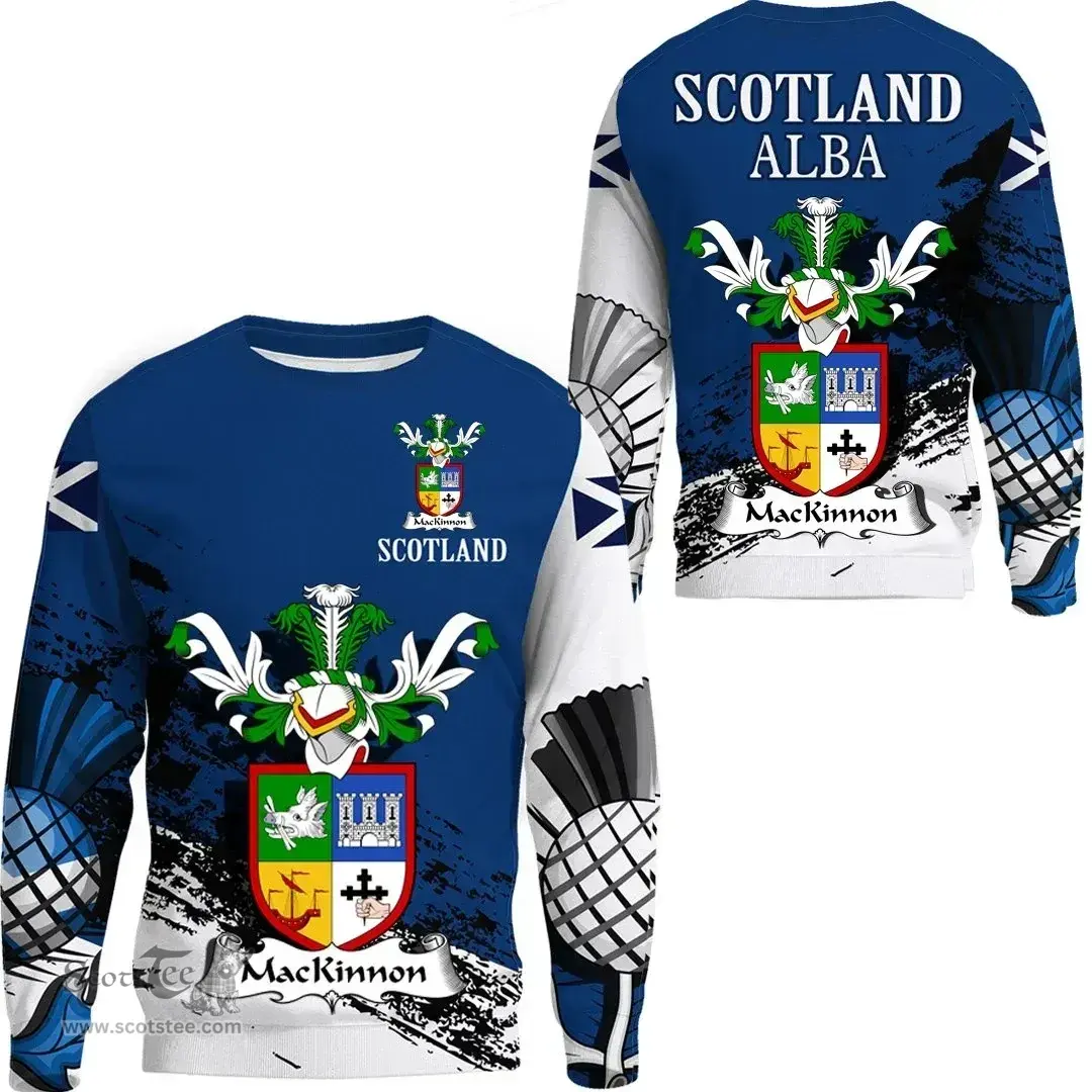 Scottish MacKinnon Clan Scottish Family Crest Scotland Alba Thistle Sweatshirt