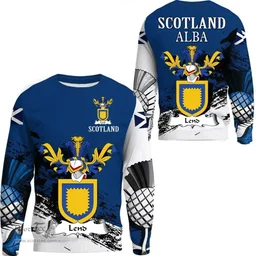 Scottish Lend Clan Scottish Family Crest Scotland Alba Thistle Sweatshirt