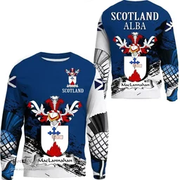 Scottish MacLannahan Clan Scottish Family Crest Scotland Alba Thistle Sweatshirt