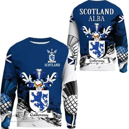 Scottish Galloway Clan Scottish Family Crest Scotland Alba Thistle Sweatshirt