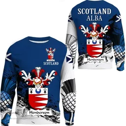 Scottish Henderson Clan Scottish Family Crest Scotland Alba Thistle Sweatshirt