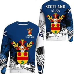 Scottish Kay Clan Scottish Family Crest Scotland Alba Thistle Sweatshirt