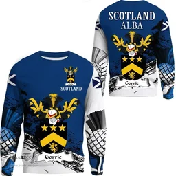 Scottish Gorrie or Gorry Clan Scottish Family Crest Scotland Alba Thistle Sweatshirt