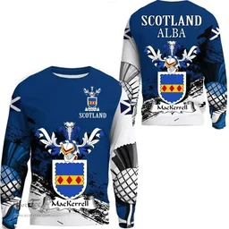 Scottish MacKerrell Clan Scottish Family Crest Scotland Alba Thistle Sweatshirt