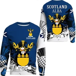 Scottish Graham Clan Scottish Family Crest Scotland Alba Thistle Sweatshirt