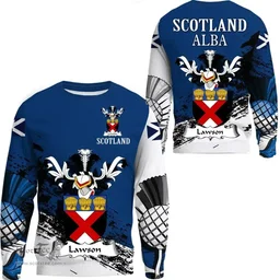 Scottish Lawson Clan Scottish Family Crest Scotland Alba Thistle Sweatshirt