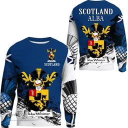 Scottish MacWhirter Clan Scottish Family Crest Scotland Alba Thistle Sweatshirt