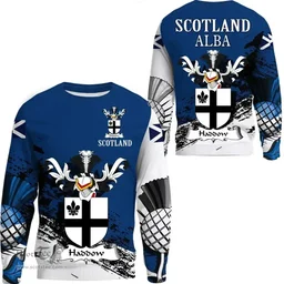 Scottish Haddow or Haddock Clan Scottish Family Crest Scotland Alba Thistle Sweatshirt
