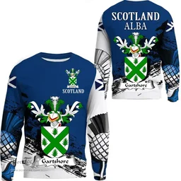 Scottish Gartshore Clan Scottish Family Crest Scotland Alba Thistle Sweatshirt