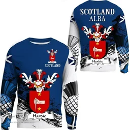 Scottish Hardie Clan Scottish Family Crest Scotland Alba Thistle Sweatshirt