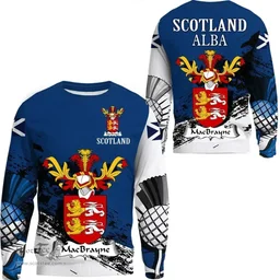 Scottish MacBrayne Clan Scottish Family Crest Scotland Alba Thistle Sweatshirt