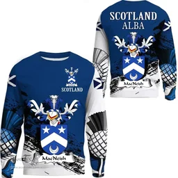 Scottish MacNeish Clan Scottish Family Crest Scotland Alba Thistle Sweatshirt