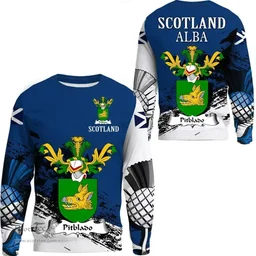 Scottish Pitblado Clan Scottish Family Crest Scotland Alba Thistle Sweatshirt