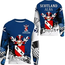 Scottish Whitehouse Clan Scottish Family Crest Scotland Alba Thistle Sweatshirt
