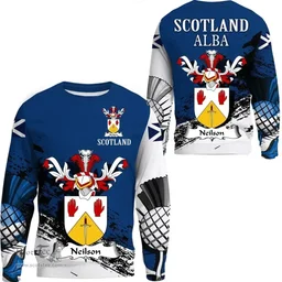 Scottish Neilson Clan Scottish Family Crest Scotland Alba Thistle Sweatshirt