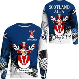 Scottish Polwarth Clan Scottish Family Crest Scotland Alba Thistle Sweatshirt